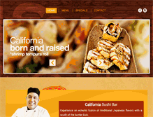 Tablet Screenshot of californiasushibar.com